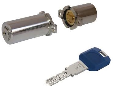 Cylindre De Sécurité Fichet F3D En Argent – Pour Porte Blindée, Inox